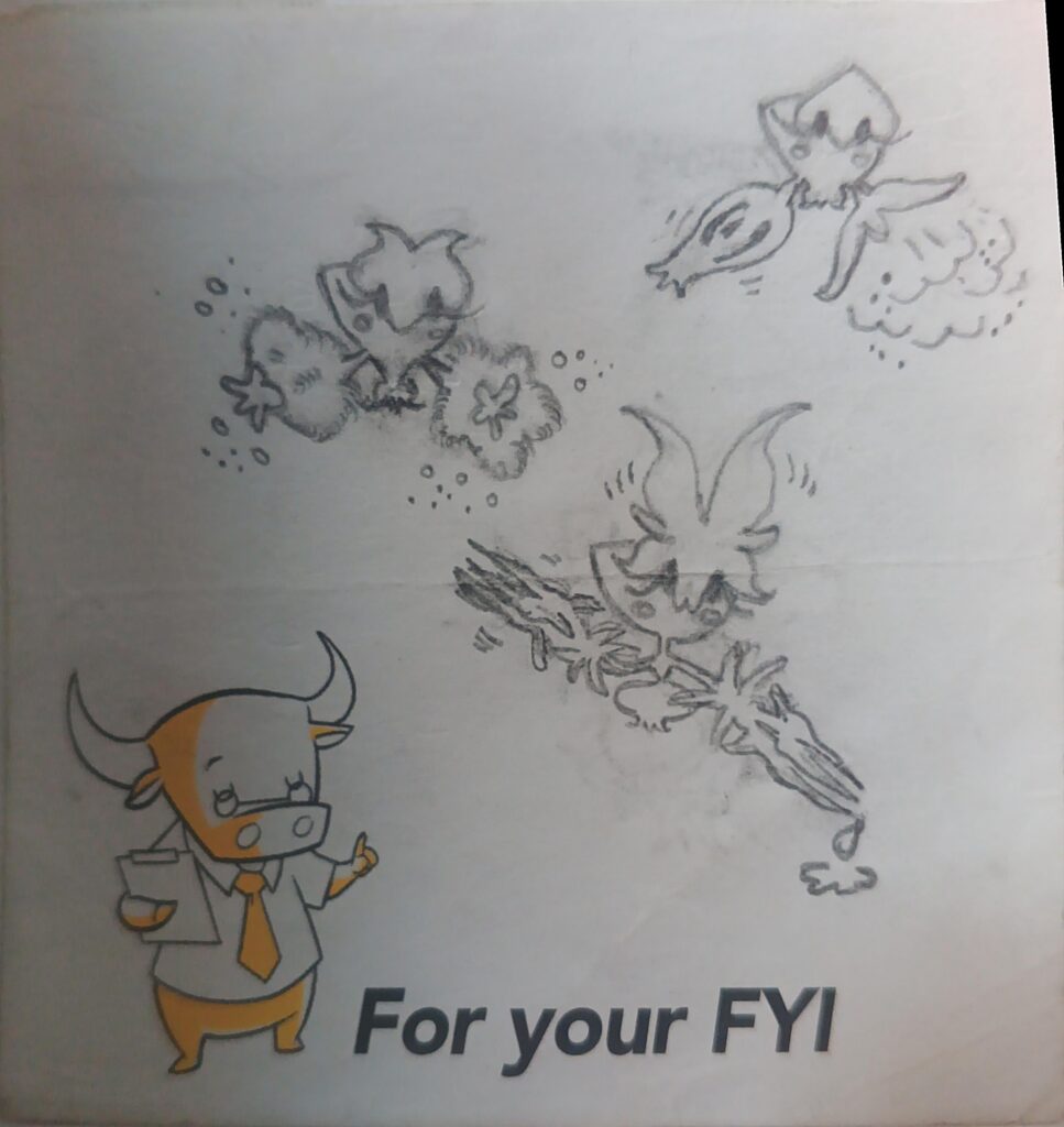 Started doodling fakemon while stuck at traffic (Part 1). Fakemon inspired by Hoya flowers.