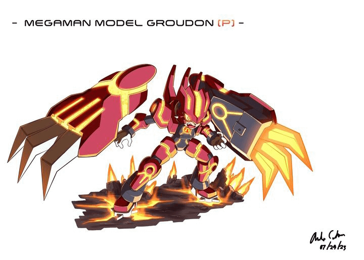 MegaMan Groudon Primal Armor
