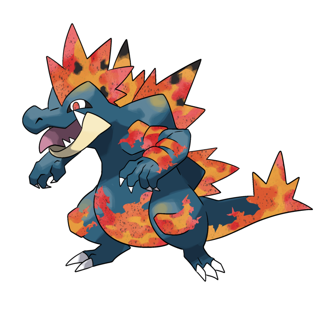 Three starters in Alola have been found to evolve into regional forms! Meet the final: Alolan Feraligatr! Art I commissioned from OnduRegion