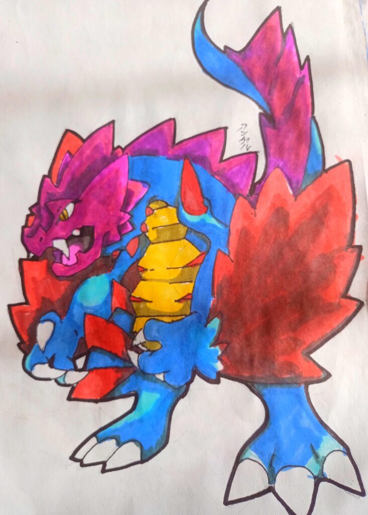 Bassilodon Druddigon evolution OC