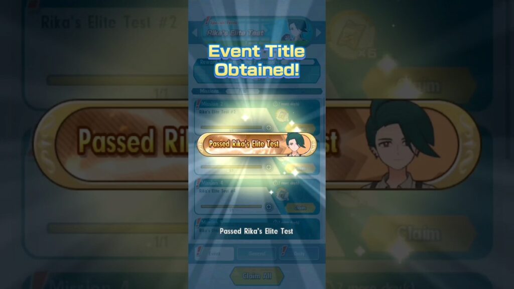 I PASSED RIKA'S ELITE TEST USING 1 TEAM ONLY! | Pokemon Masters EX #shorts #pokemonmasters