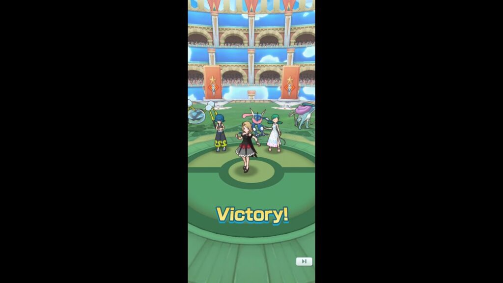 Pokemon Masters - Water and Fairy HSE Valerie with Greninja, Suicune, Araquanid (125,265 pts)