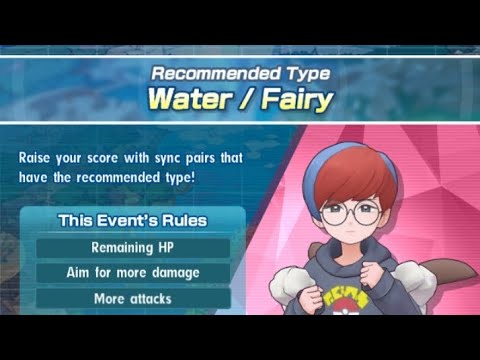 Pokemon Masters Ex Water/Fairy Type High Score Event 256764 Points with all rewards obtained