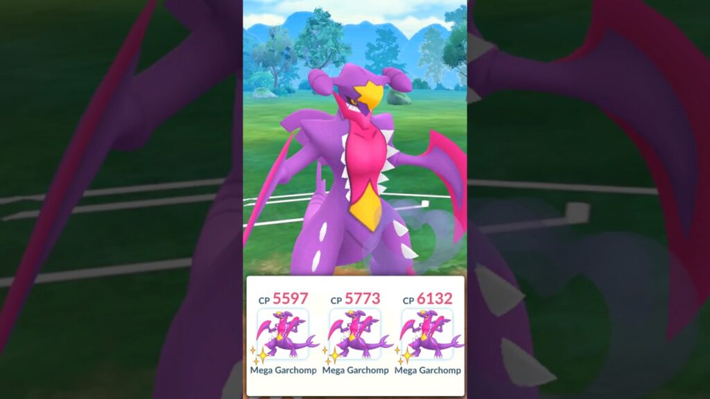 using Triple Shiny *MEGA GARCHOMP* Team in Pokemon GO.