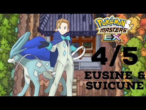 Eusine and Suicune 4/5 Showcase.  Pokemon Masters EX.