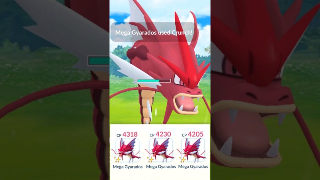 All Shiny *TRIPLE MEGA GYARADOS* Team in Pokemon GO.
