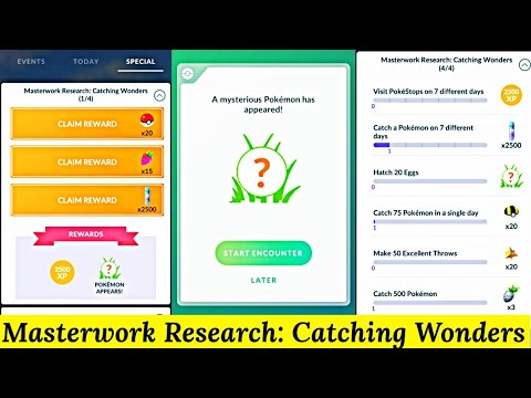 Masterwork Research: Catching Wonders Rewards in Pokemon Go | Masterball Special Research May 2024