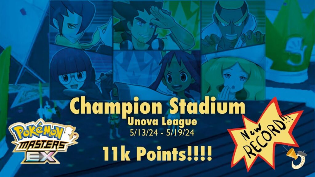 Pokemon Masters EX Champion Stadium Unova League 5/13/24 - 5/19/24 11k Points