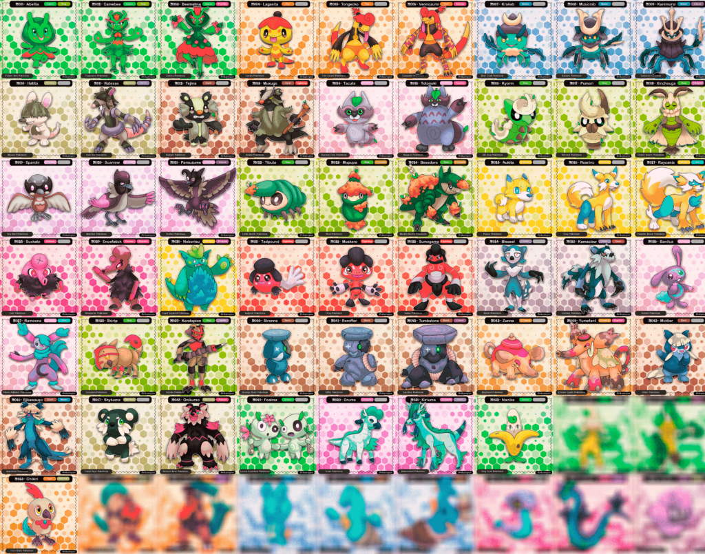 Nikai Region Dex (So Far) - Japanese / Yokai Pokémon Region - @nikairegion