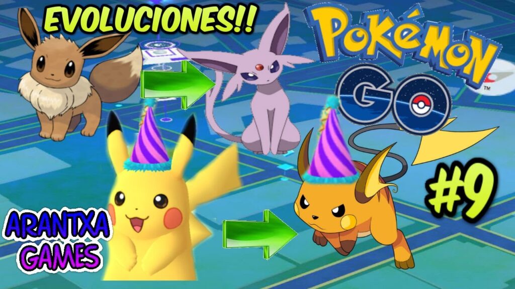 Evolucion de Pikachu festivo e Eevee - Pokemon go # 9