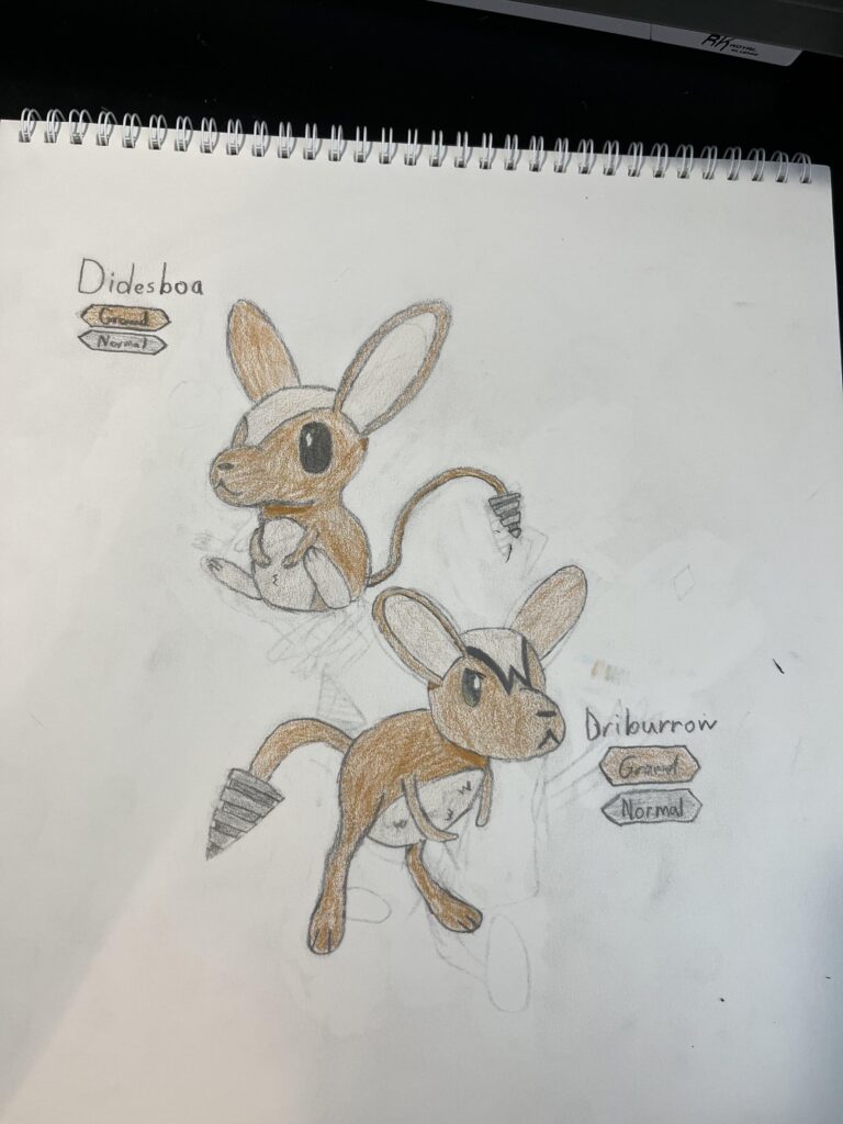 I just made these two Fakemon based on a jerboa, if y'all have any advice I'll gladly take it.