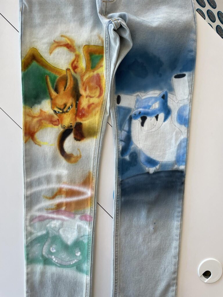 Airbrushed, Hand painted Pants!