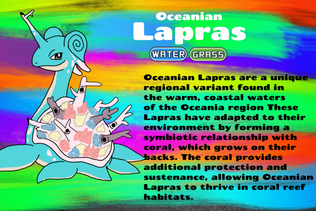 Meet Oceanian Lapras and Oceanian Mantine