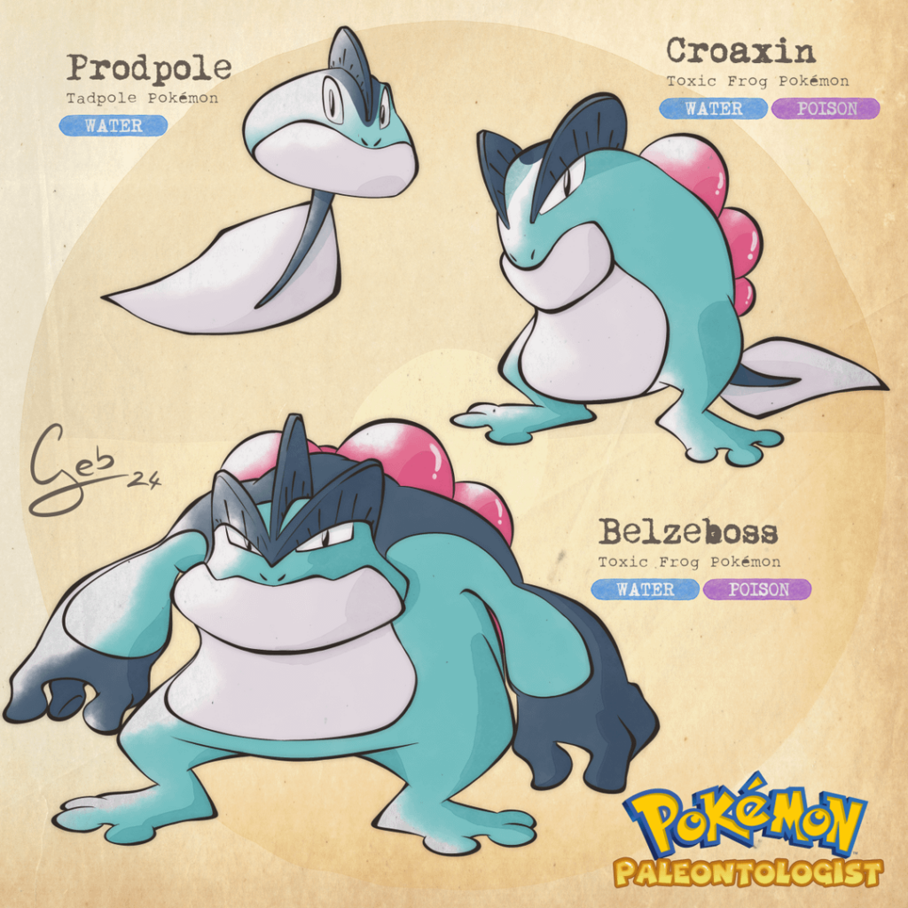 Redesigning my prehistoric Frog Pokémon (Dex in Comments)