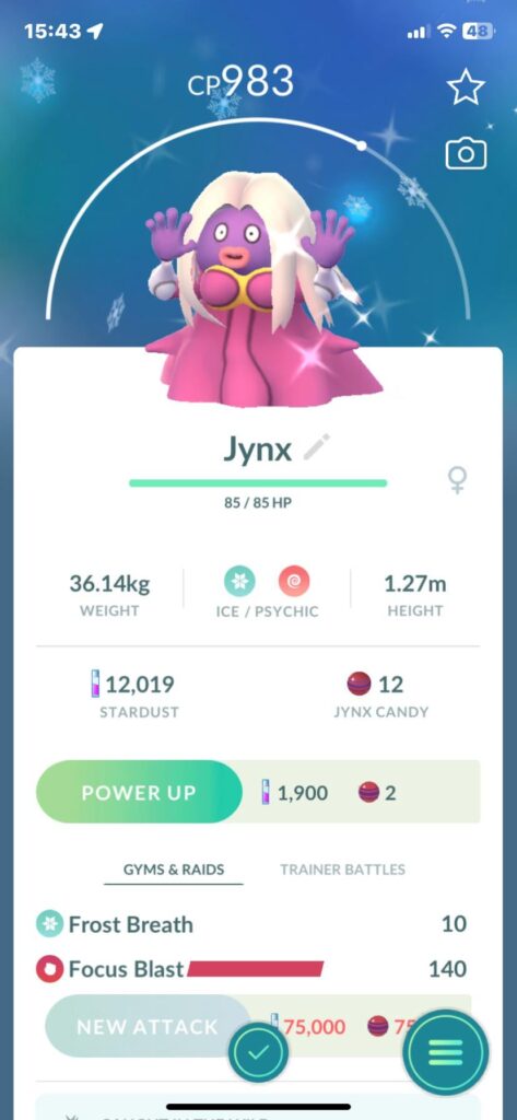 Got my first GO shiny🥳