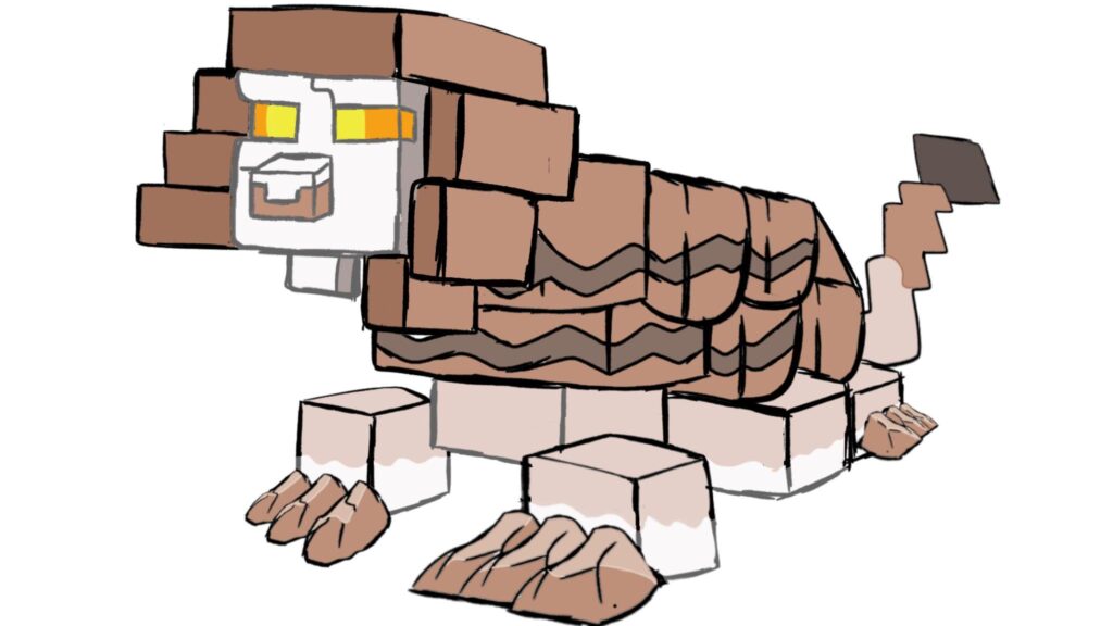 I was bored, and I made Naclstack in the shape of a Sphinx