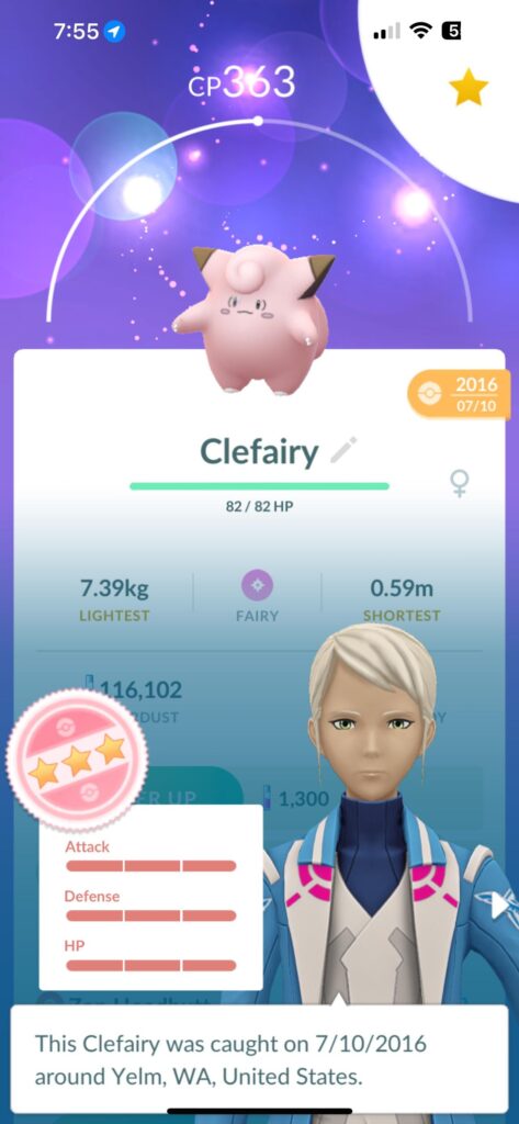 Went through and the first Pokemon I caught the day the game released is a hundo lol