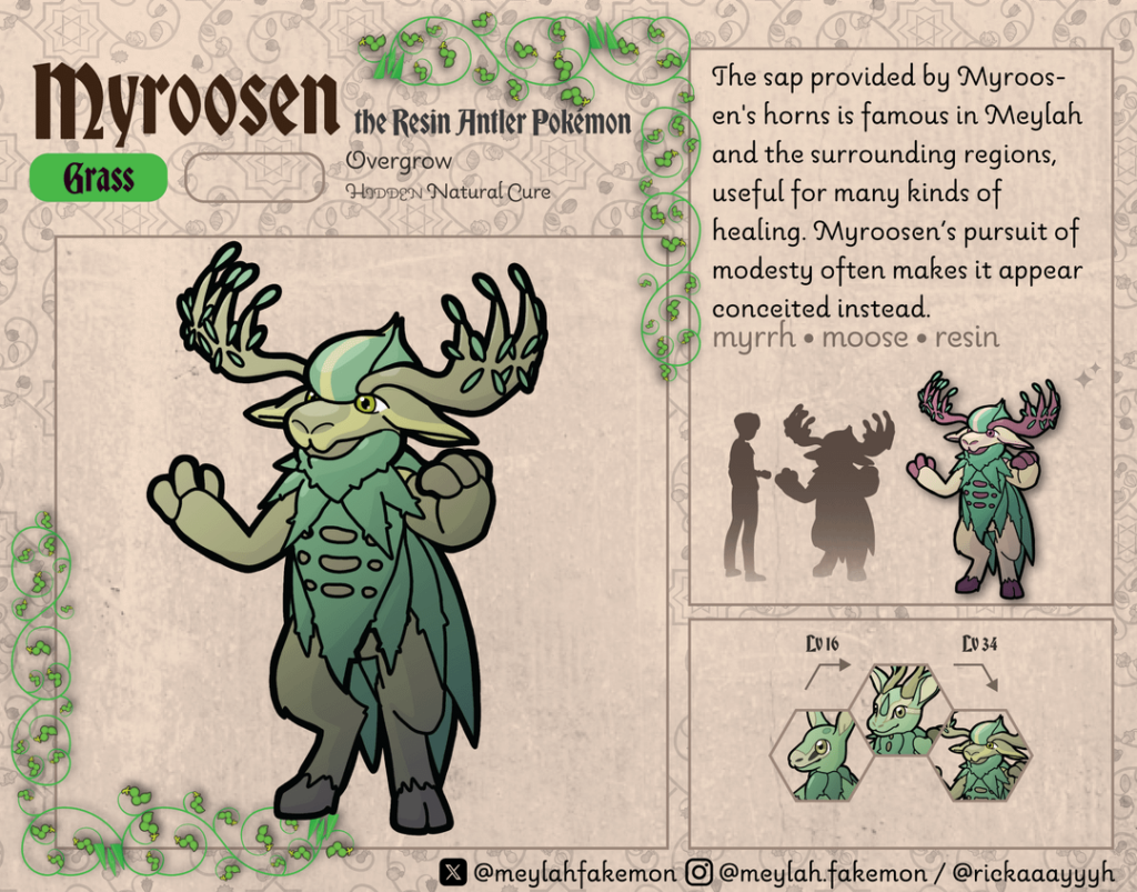 Final Evolutions for my Meylah Starters. Do you see the 2 unifying themes?