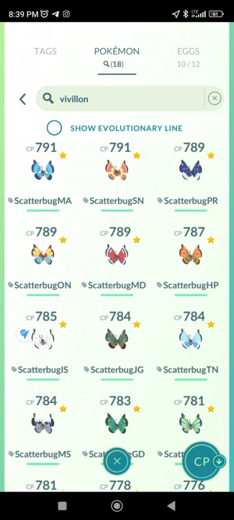 Vivillon collection complete