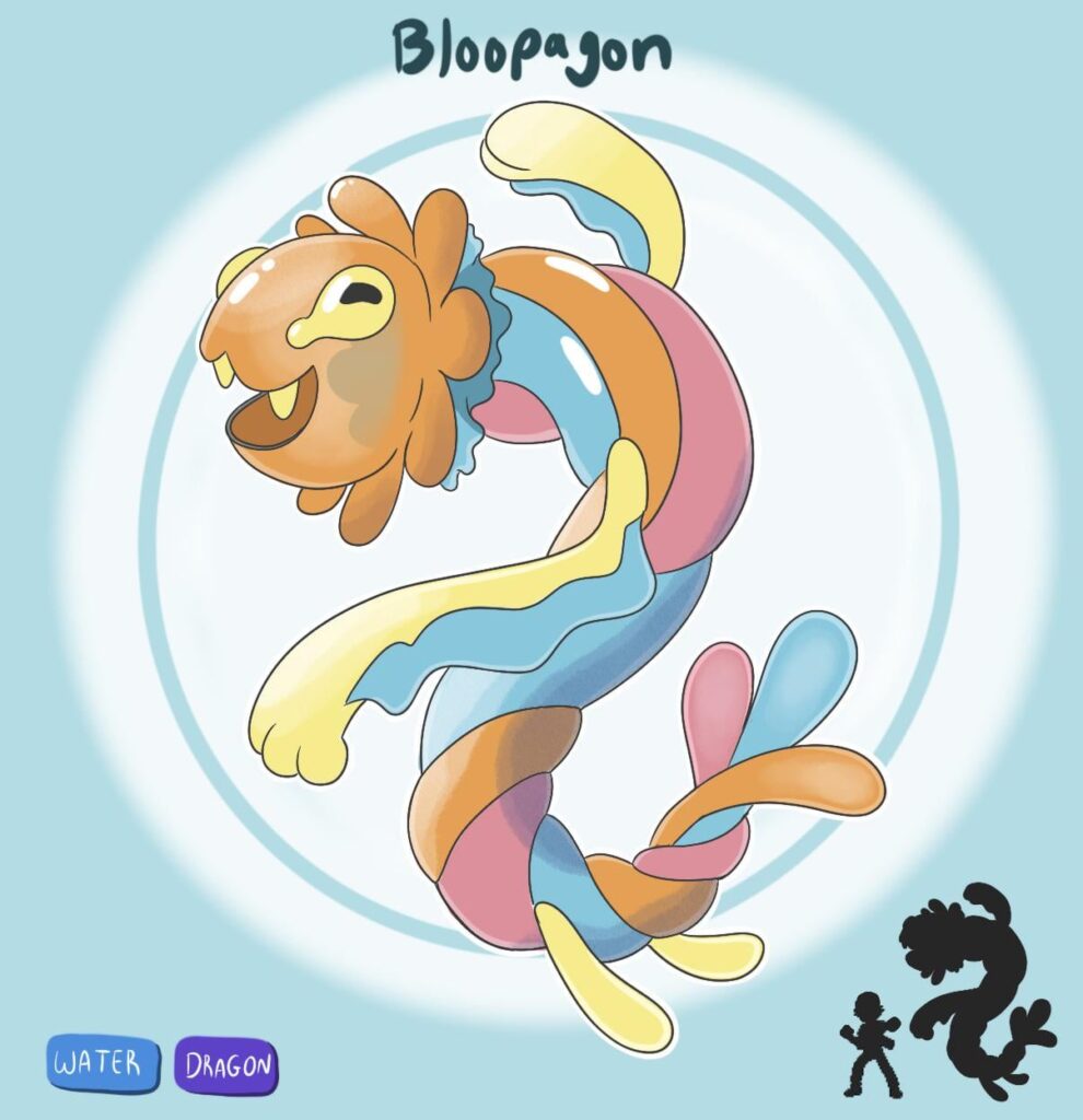 Latest version of my water/dragon lion’s mane jellyfish dragon
