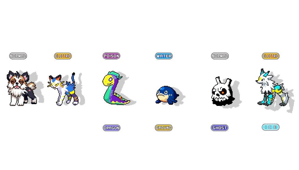 A collection of Fakemon sprites