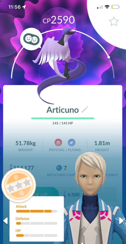 Caught my first Galarian Articuno