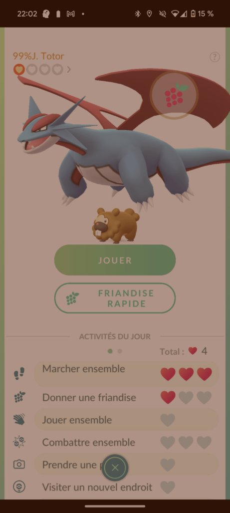 Bidoof and Salamence having the time of their life