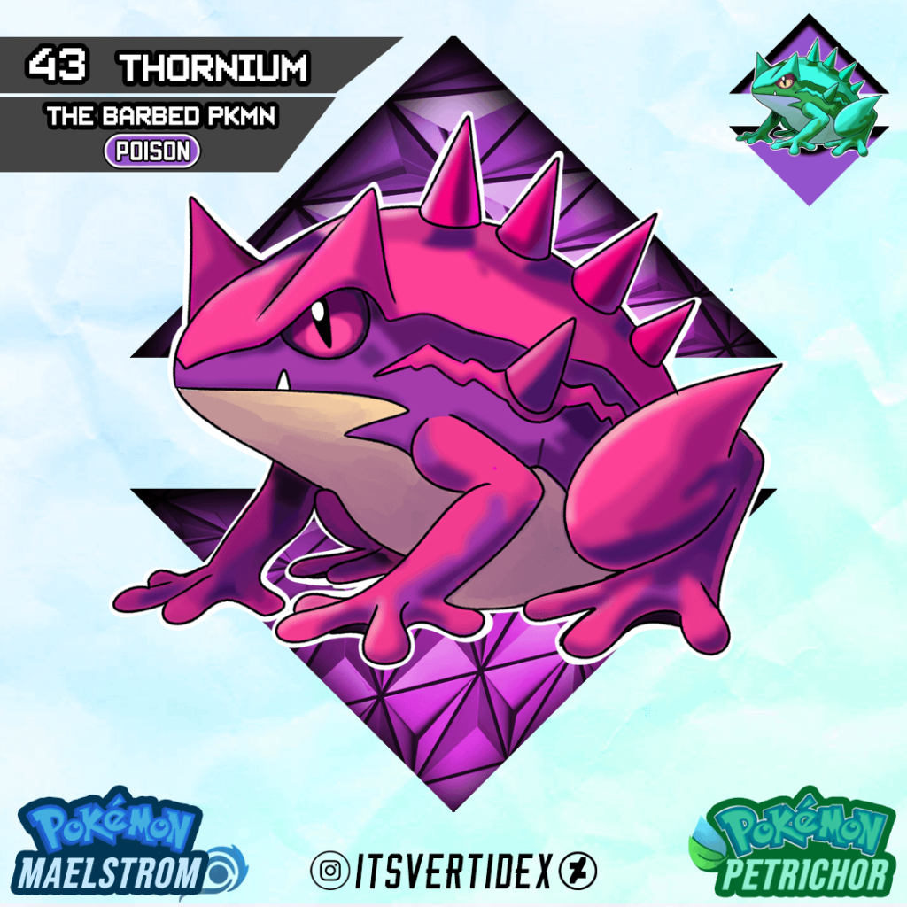 Meet Thornium, the Barbed Pokemon of the Suldana Region.