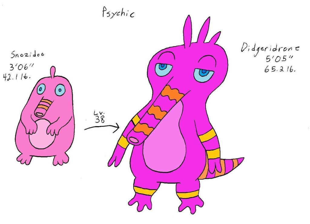 Fakemon based on the didgeridoo