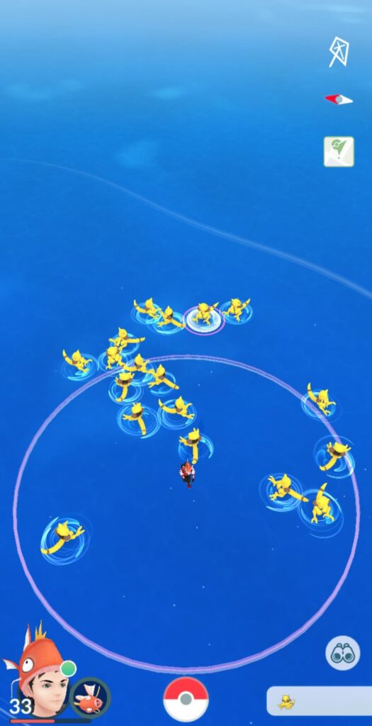 All The abras in The sea