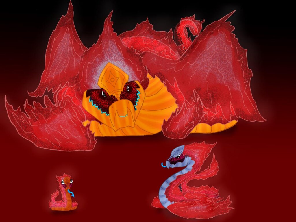 Kulakhan Fakemon! Fire/Dragon type.