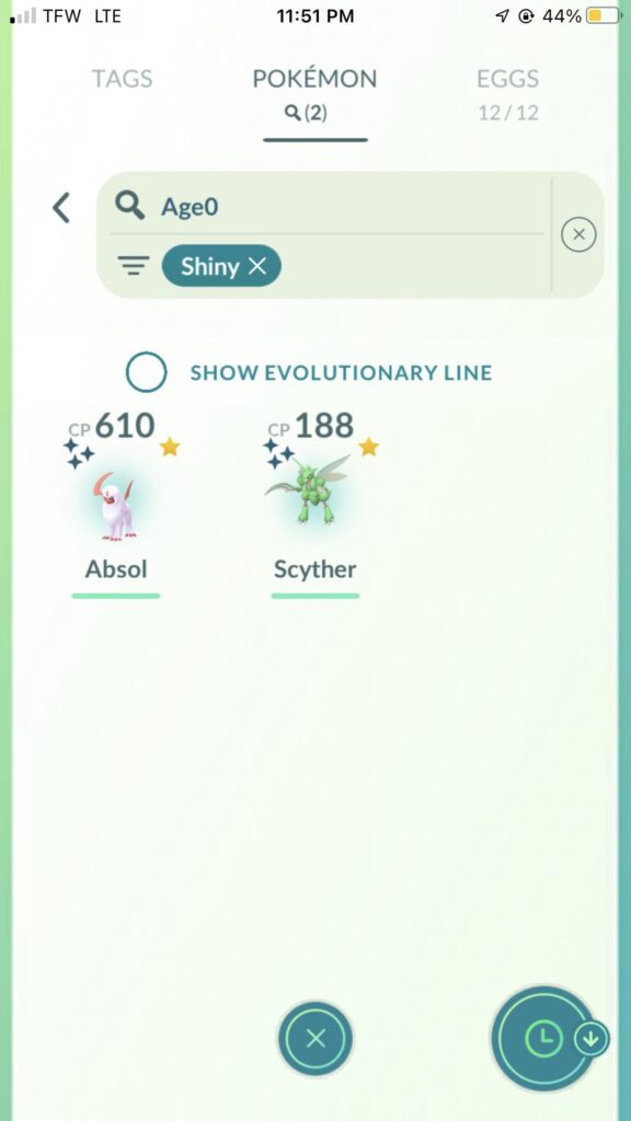 I got 2 shinies today.