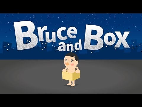 Bruce and Box - a mini-game played with a cardboard