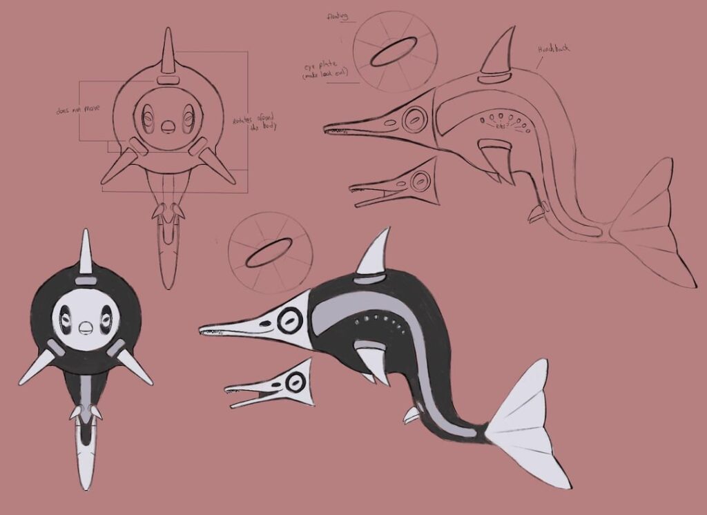 I like the process of drawing a rough to having final results.