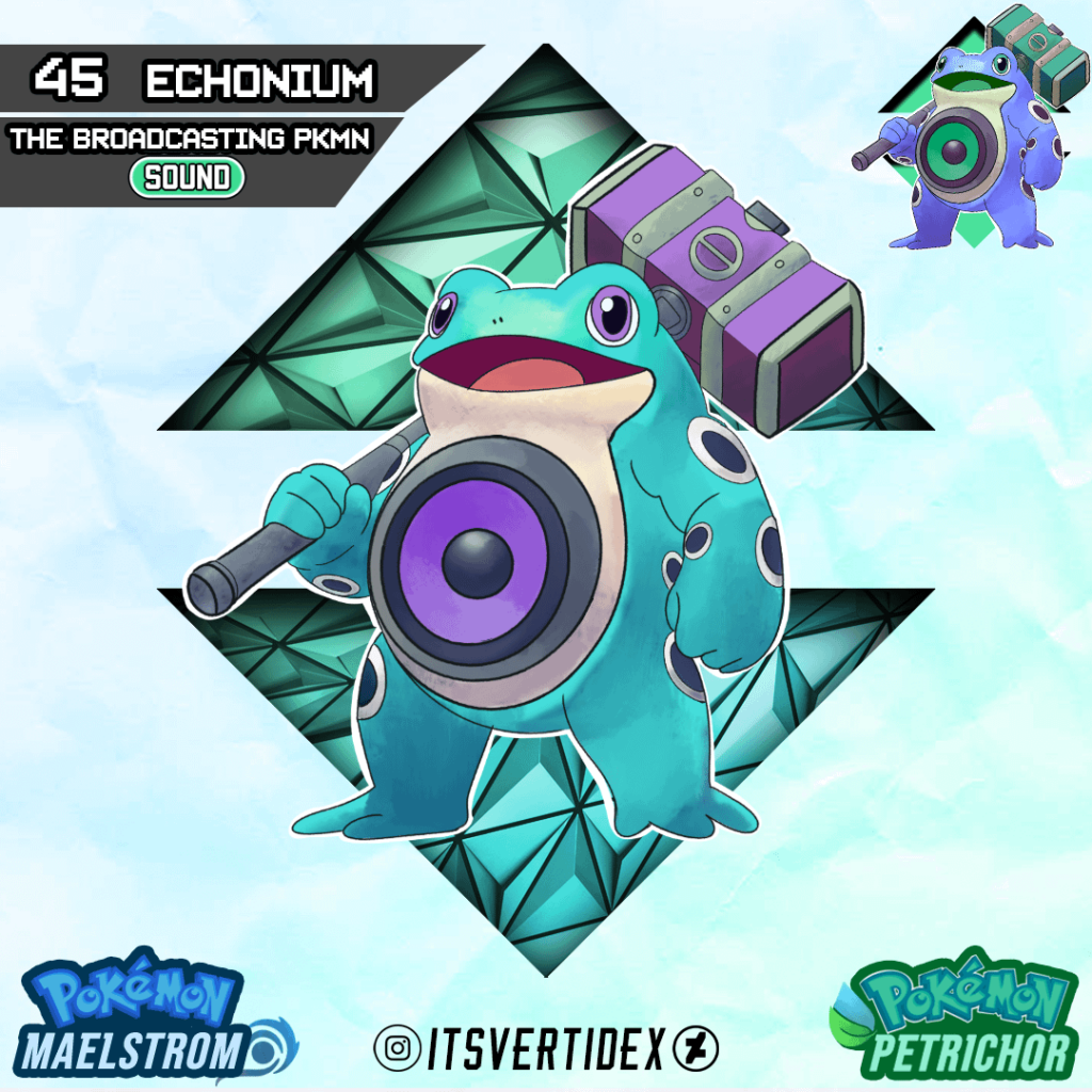 Meet Echonium, the Broadcasting Pokemon of the Suldana Region!