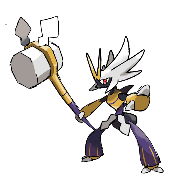 Again for a challenge between friends, an ant fakemon based on the kanazuchibou yokai... suggestions for types?