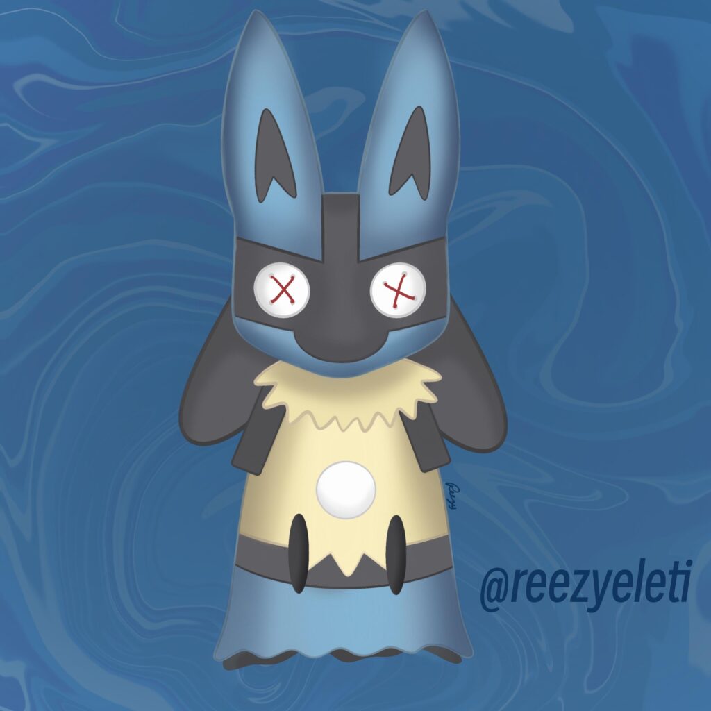 💙Lucario Mimikyu💙 OC by me