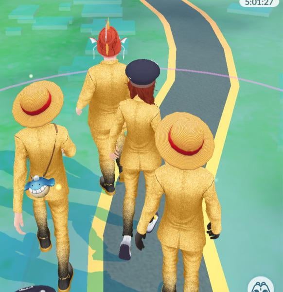 Stole our gold suits!