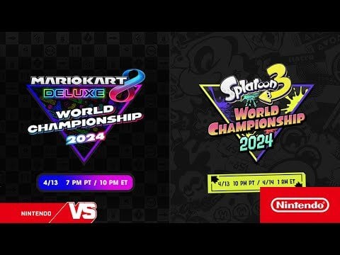 The Mario Kart 8 Deluxe World Championship 2024 and Splatoon 3 World Championship 2024