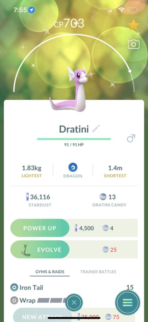Debating whether I should evolve him or not, the pink looks too good.