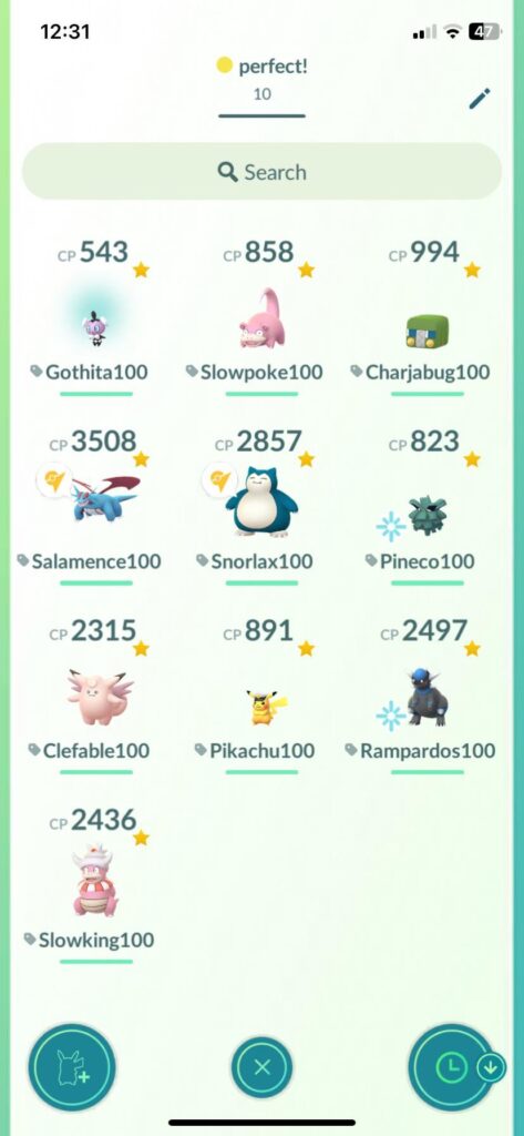 all of these hundo’s caught by myself… hours of catching