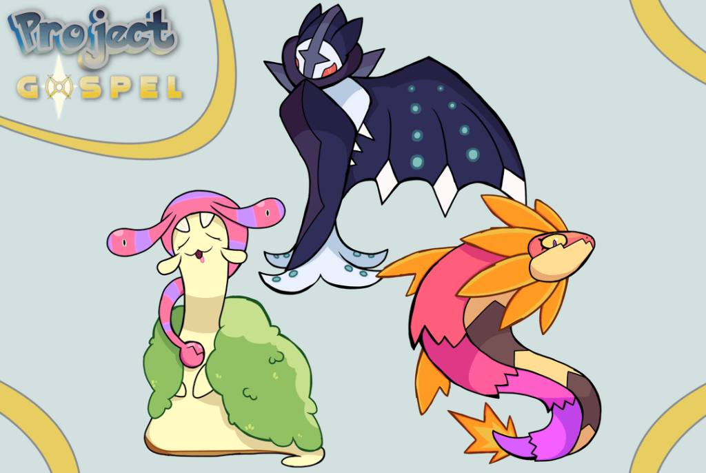 Final evos of my starters are finally done!
