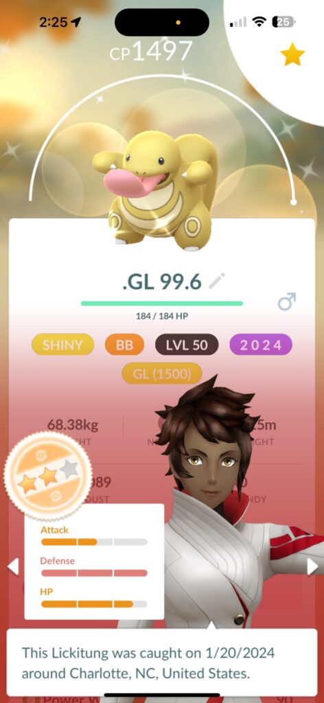 Shoutout to my GF for the trade! I lvl 50 this guy so fast lol
