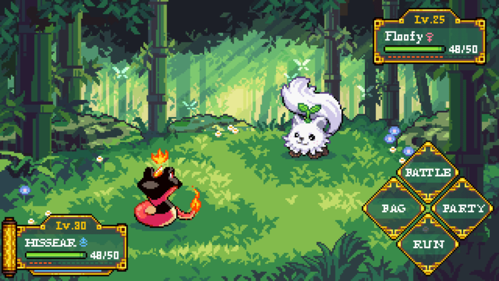 Critique on the Monsters and Battle UI for my Pokémon inspired game. Stacked or Horizontal Menu?