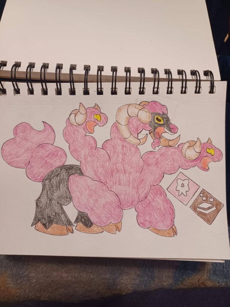 Minor tweaks to the proportions to DOLLYDREIBRA,my convergent species of HYDREIGON.