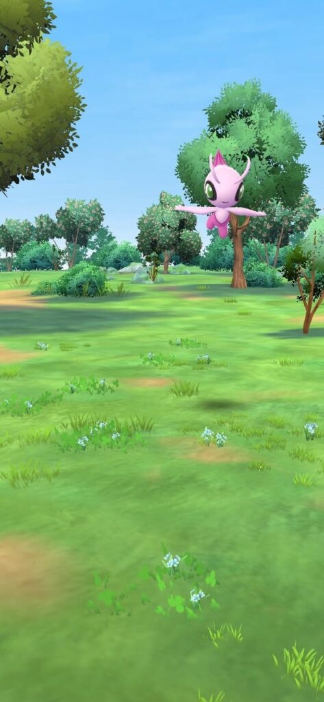 Very happy to have just caught shiny celebi !!