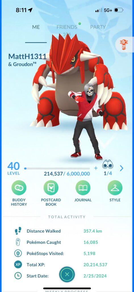 Finally hit level 40.