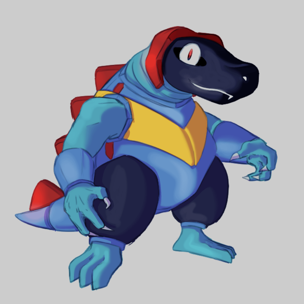 I made a proto Totodile, well, why not?