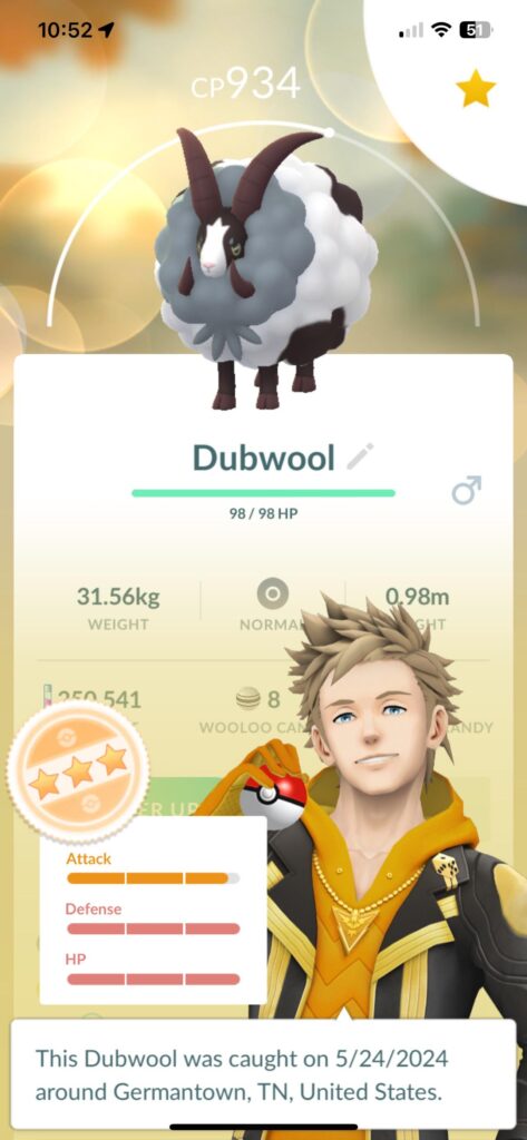 Closest I’ve come to a wild Hundo