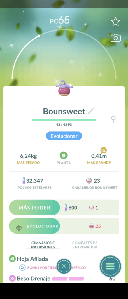 Caught this Shiny Bounsweet on the past event